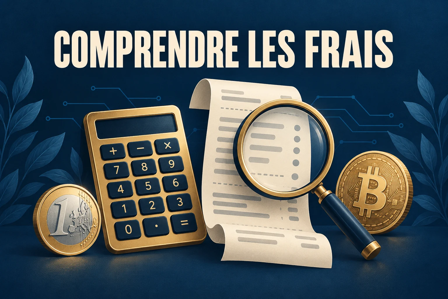 Illustration pour comprendre les frais crypto
