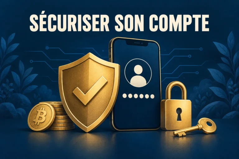 Illustration de la protection d’un compte crypto