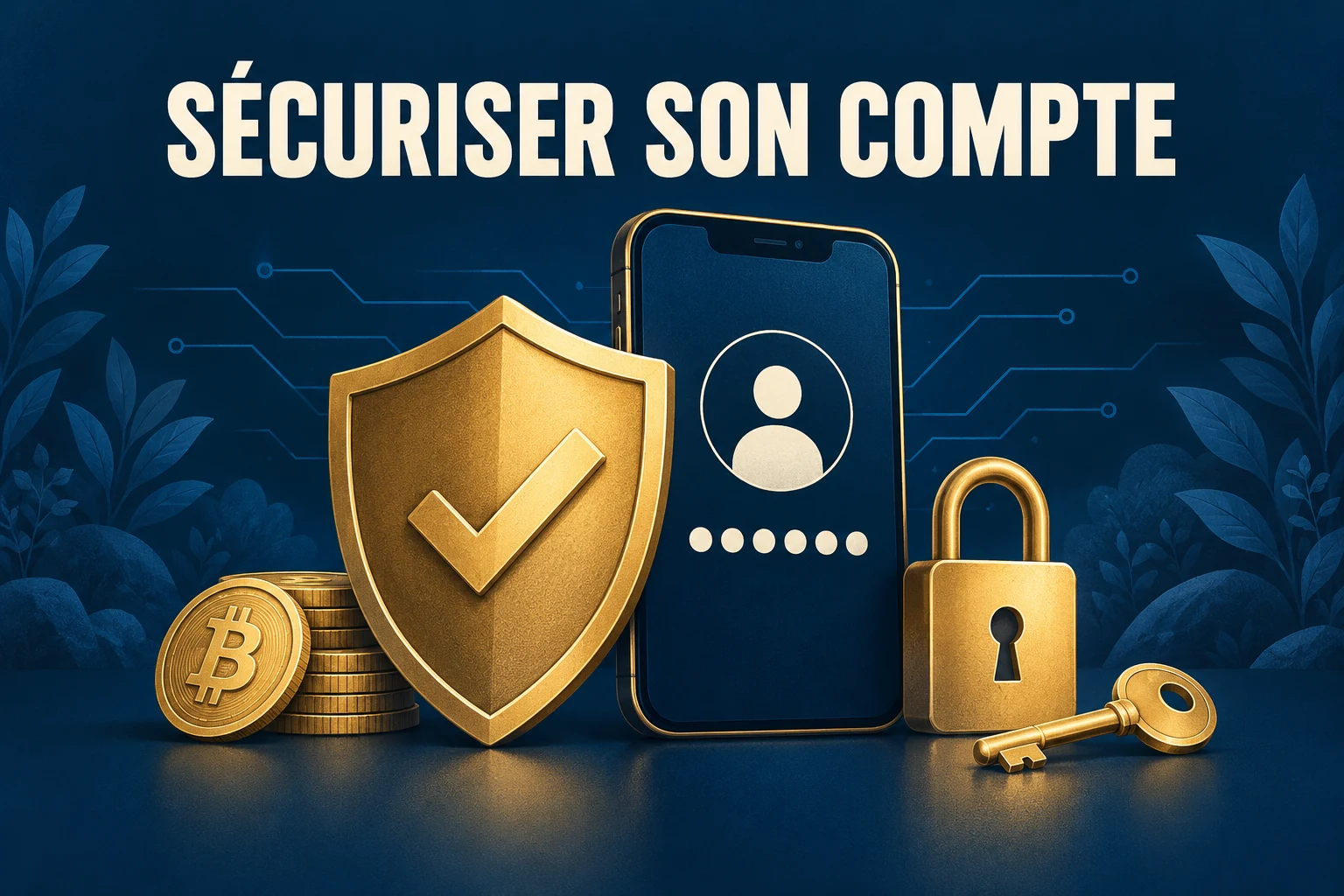 Illustration pour sécuriser son compte crypto