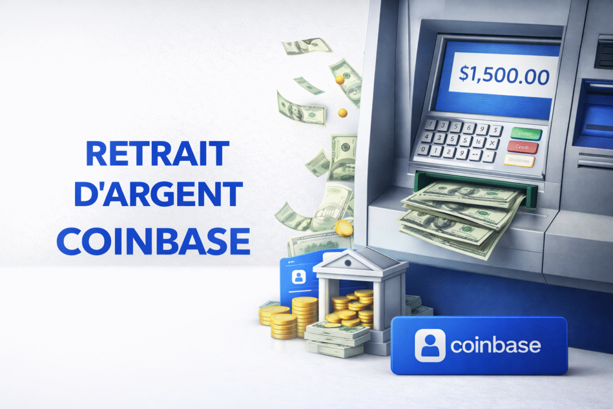 retrait d'argent coinbase