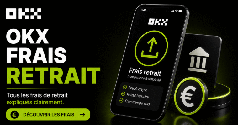 OKX frais retrait