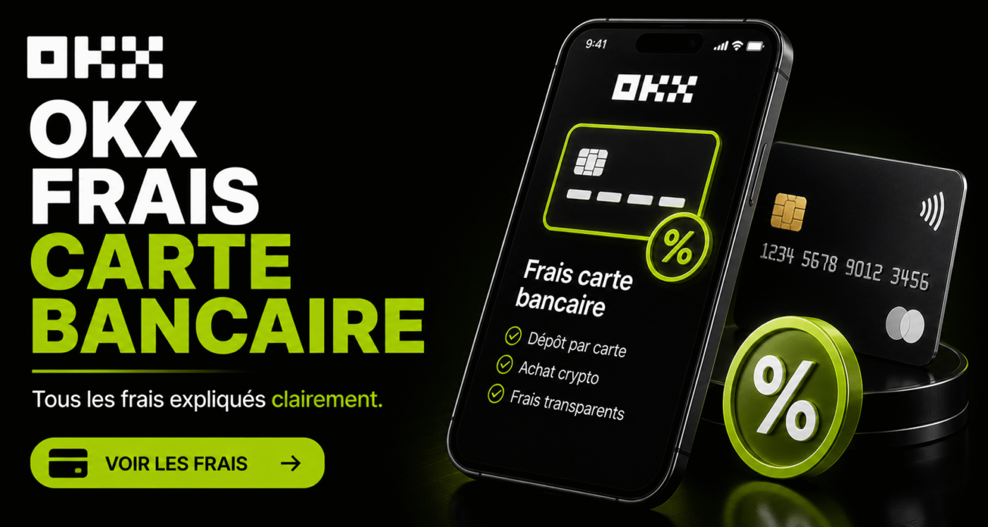 OKX frais carte bancaire