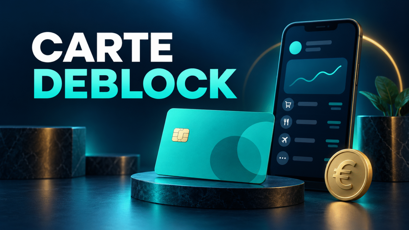 Illustration éditoriale : Carte Deblock : fonctionnement, frais et retraits